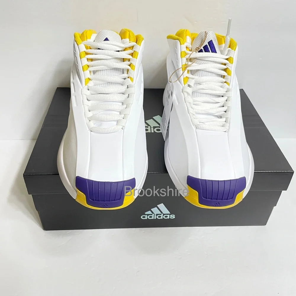 Adidas Crazy 1 Basketball Sneakers 'Lakers Home' Kobe 2022 Mens Sizes 7.5 & 8.5